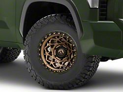 Fuel Wheels Unit Bronze with Matte Black Ring 6-Lug Wheel; 17x9; 1mm Offset (22-25 Tundra)