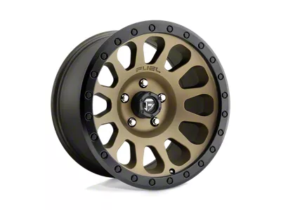 Fuel Wheels Vector Matte Bronze with Black Bead Ring 5-Lug Wheel; 18x9; 20mm Offset (14-21 Tundra)