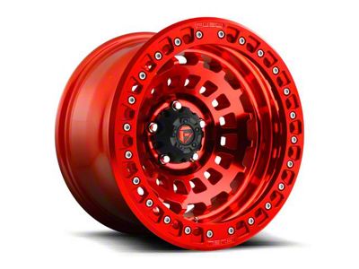 Fuel Wheels Zephyr Beadlock Candy Red 6-Lug Wheel; 17x9; -15mm Offset (22-25 Tundra)