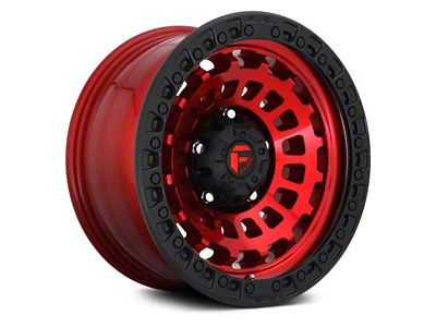 Fuel Wheels Zephyr Candy Red with Black Bead Ring 6-Lug Wheel; 18x9; 1mm Offset (22-26 Tundra)