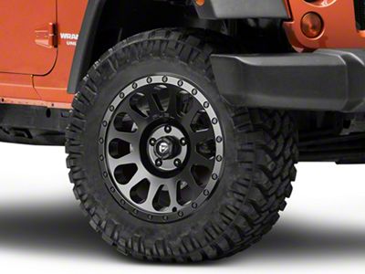 Fuel Wheels Vector Matte Black Wheel; 20x9; 1mm Offset (07-18 Jeep Wrangler JK)