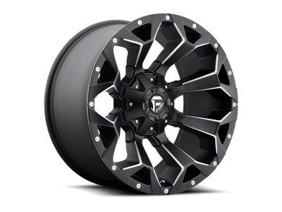 Fuel Wheels Assault Matte Black Milled Wheel; 15x8; -18mm Offset (76-86 Jeep CJ5 & CJ7)