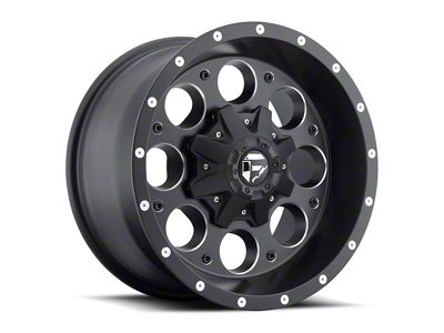 Fuel Wheels Revolver Matte Black Milled Wheel; 15x10; -43mm Offset (76-86 Jeep CJ5 & CJ7)