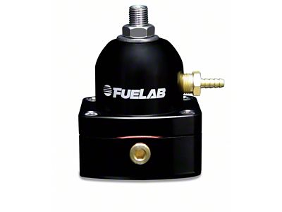 Fuelab EFI Adjustable Fuel Pressure Regulator, 25-90 PSI; Black (Universal; Some Adaptation May Be Required)