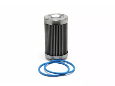 Fuelab 3-Inch Stainless Steel Replacement Element; 40 Micron