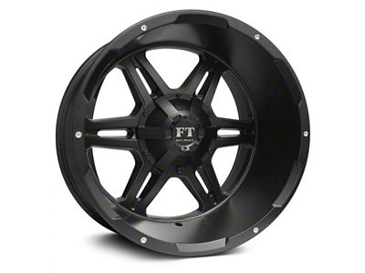 Full Throttle Off Road FT3 Satin Black 6-Lug Wheel; 20x12; -44mm Offset (05-15 Tacoma)