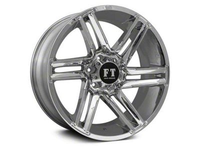 Full Throttle Off Road FT7 Chrome 6-Lug Wheel; 18x9; 0mm Offset (22-25 Bronco Raptor)