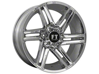 Full Throttle Off Road FT7 Chrome Wheel; 18x9; 0mm Offset (76-86 Jeep CJ7)