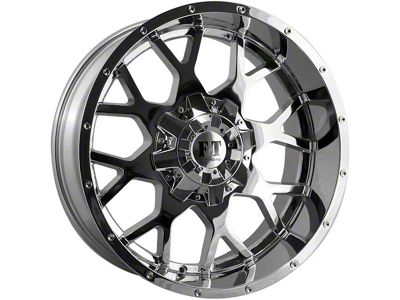 Full Throttle Off Road FT0151 Chrome Wheel; 20x9; -12mm Offset (07-18 Jeep Wrangler JK)