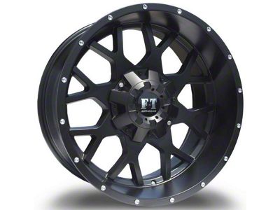 Full Throttle Off Road FT0151 Gloss Black Wheel; 20x9; -12mm Offset (07-18 Jeep Wrangler JK)