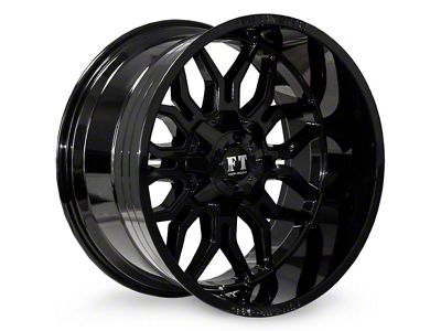 Full Throttle Off Road FT9 Gloss Black 6-Lug Wheel; 20x10; -24mm Offset (10-24 4Runner)