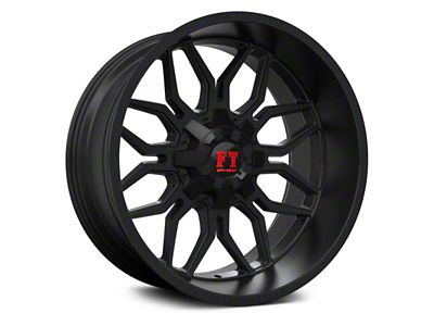 Full Throttle Off Road FT9 Satin Black 6-Lug Wheel; 22x12; -44mm Offset (10-24 4Runner)