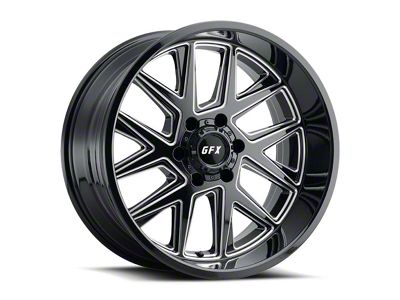 G-FX TM6 Gloss Black Milled 6-Lug Wheel; 20x9; 12mm Offset (03-09 4Runner)