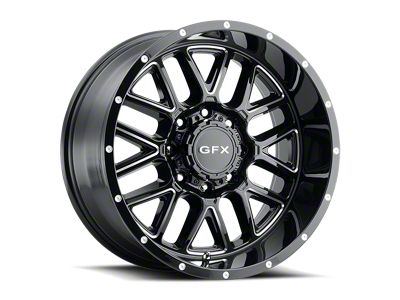G-FX TM-5 Gloss Black Milled 6-Lug Wheel; 20x9; 0mm Offset (04-15 Titan)