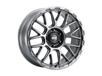 G-FX TM7 Matte Gunmetal 6-Lug Wheel; 17x9; 12mm Offset (25-26 4Runner)