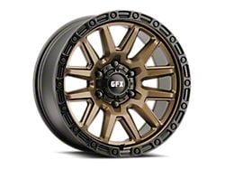 G-FX T26 Bronze with Black Lip and Bolts 6-Lug Wheel; 17x9; 0mm Offset (21-26 Bronco, Excluding Raptor)