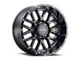 G-FX TM-5 Gloss Black Milled Wheel; 18x9; 12mm Offset (20-25 Jeep Gladiator JT)