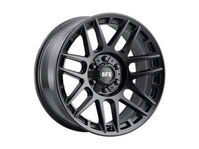 G-FX TM8 Matte Black Wheel; 17x8.5; -6mm Offset (20-25 Jeep Gladiator JT)