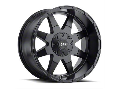 G-FX TR-12 Matte Black Wheel; 18x9; 18mm Offset (76-86 Jeep CJ5 & CJ7)