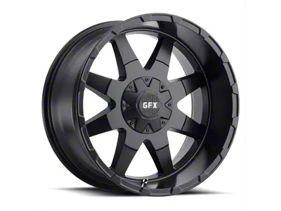 G-FX TR-12 Matte Black Wheel; 20x9; 18mm Offset (76-86 Jeep CJ5 & CJ7)