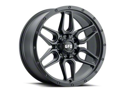 G-FX TR-18 Matte Black Wheel; 18x9; 0mm Offset (18-25 Jeep Wrangler JL)