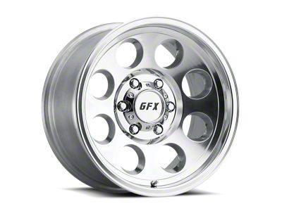 G-FX TR-16 Polished Wheel; 15x8; -19mm Offset (87-95 Jeep Wrangler YJ)