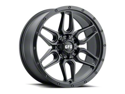 G-FX TR-18 Matte Black 6-Lug Wheel; 18x9; 12mm Offset (16-24 Titan XD)
