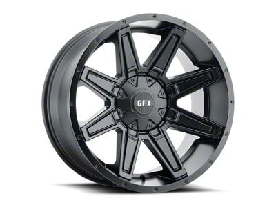 G-FX TR23 Matte Black 6-Lug Wheel; 18x9; 12mm Offset (22-25 Tundra)
