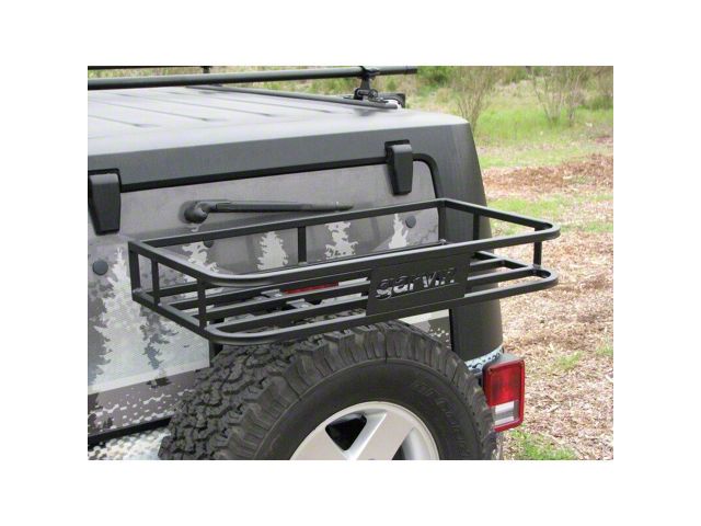 Trail Gear Rear Rack Garvin Jeep Wrangler Trail Rack for HD Hinged Tire Carrier 44006 (07-18 ...
