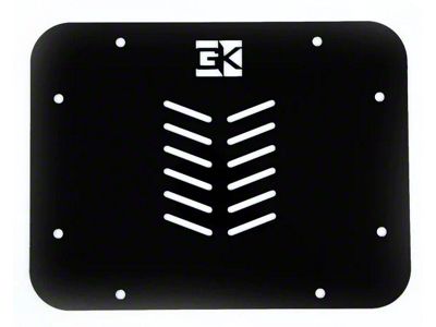 GateKeeper Off-Road Spare Tire Delete Plate; Bare Steel (07-18 Jeep Wrangler JK)