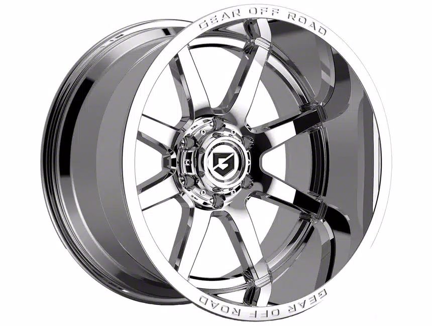 こまる Gear Off-Road Titan Pivot Chrome 6-Lug Wheel; 22x12; -44mm