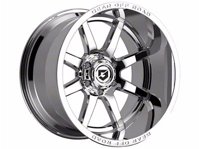 Gear Off-Road Pivot Chrome 6-Lug Wheel; 20x12; -44mm Offset (05-15 Tacoma)
