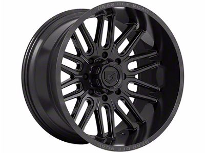 Gear Off-Road Lumen Gloss Black 6-Lug Wheel; 20x9; 18mm Offset (25-26 4Runner)