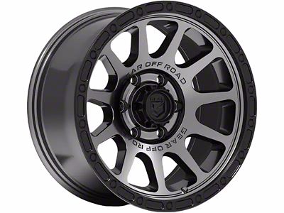 Gear Off-Road Proto Call Satin Anthracite with Satin Black Lip 6-Lug Wheel; 20x9; 18mm Offset (25-26 4Runner)