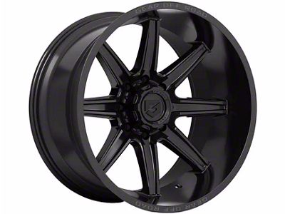 Gear Off-Road Ridge Gloss Black 6-Lug Wheel; 20x9; 18mm Offset (25-26 4Runner)