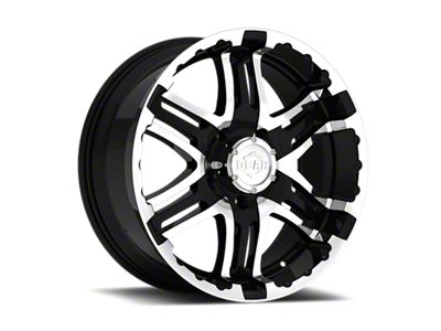 Gear Off-Road Double Pump Gloss Black Machined 6-Lug Wheel; 20x9; 30mm Offset (22-25 Bronco Raptor)
