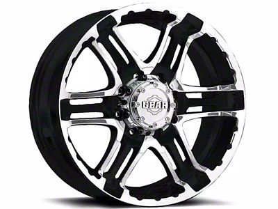 Gear Off-Road Double Pump Gloss Black Machined 6-Lug Wheel; 16x8; 0mm Offset (16-23 Tacoma)
