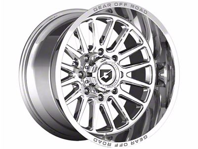 Gear Off-Road Leverage Chrome 6-Lug Wheel; 20x12; -44mm Offset (16-23 Tacoma)