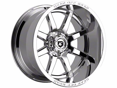Gear Off-Road Pivot Chrome 6-Lug Wheel; 20x10; -19mm Offset (16-23 Tacoma)
