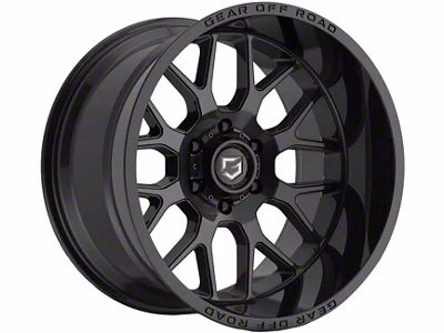 Gear Off-Road Raid Gloss Black 6-Lug Wheel; 20x12; -44mm Offset (16-23 Tacoma)
