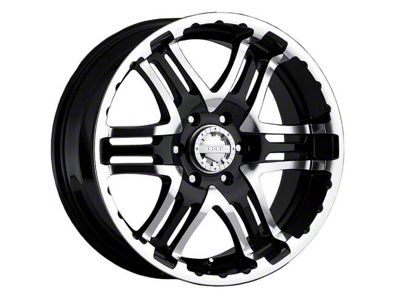 Gear Off-Road Double Pump Gloss Black Machined 6-Lug Wheel; 20x9; 30mm Offset (17-24 Titan)