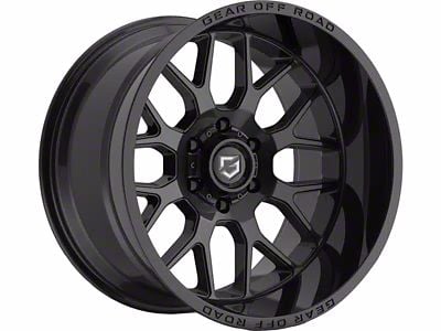 Gear Off-Road Raid Gloss Black 6-Lug Wheel; 20x9; 18mm Offset (16-24 Titan XD)