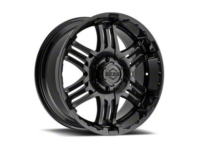 Gear Off-Road Double Pump Gloss Black 6-Lug Wheel; 18x9; 10mm Offset (22-25 Tundra)