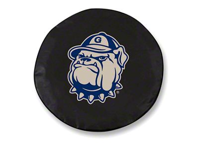 Georgetown University Spare Tire Cover; Black (66-18 Jeep CJ5, CJ7, Wrangler YJ, TJ & JK)