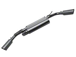 Gibson Dual Extreme Axle-Back Exhaust; Black Ceramic (07-18 Jeep Wrangler JK)