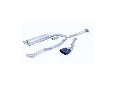 Gibson Black Elite Series Single Exhaust System with Black Tips; Side Exit (24-26 Tacoma w/ Rear Coil Springs, Excluding Limited)