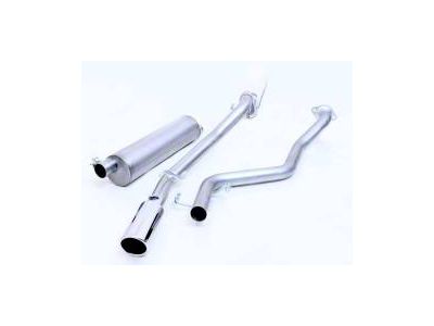 Gibson Single Exhaust System with Polished Tip; Rear Exit (24-26 Tacoma w/ Rear Leaf Springs)