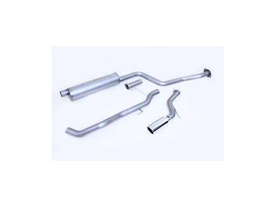 Gibson Single Exhaust System with Polished Tip; Side Exit (24-26 Tacoma w/ Rear Coil Springs)