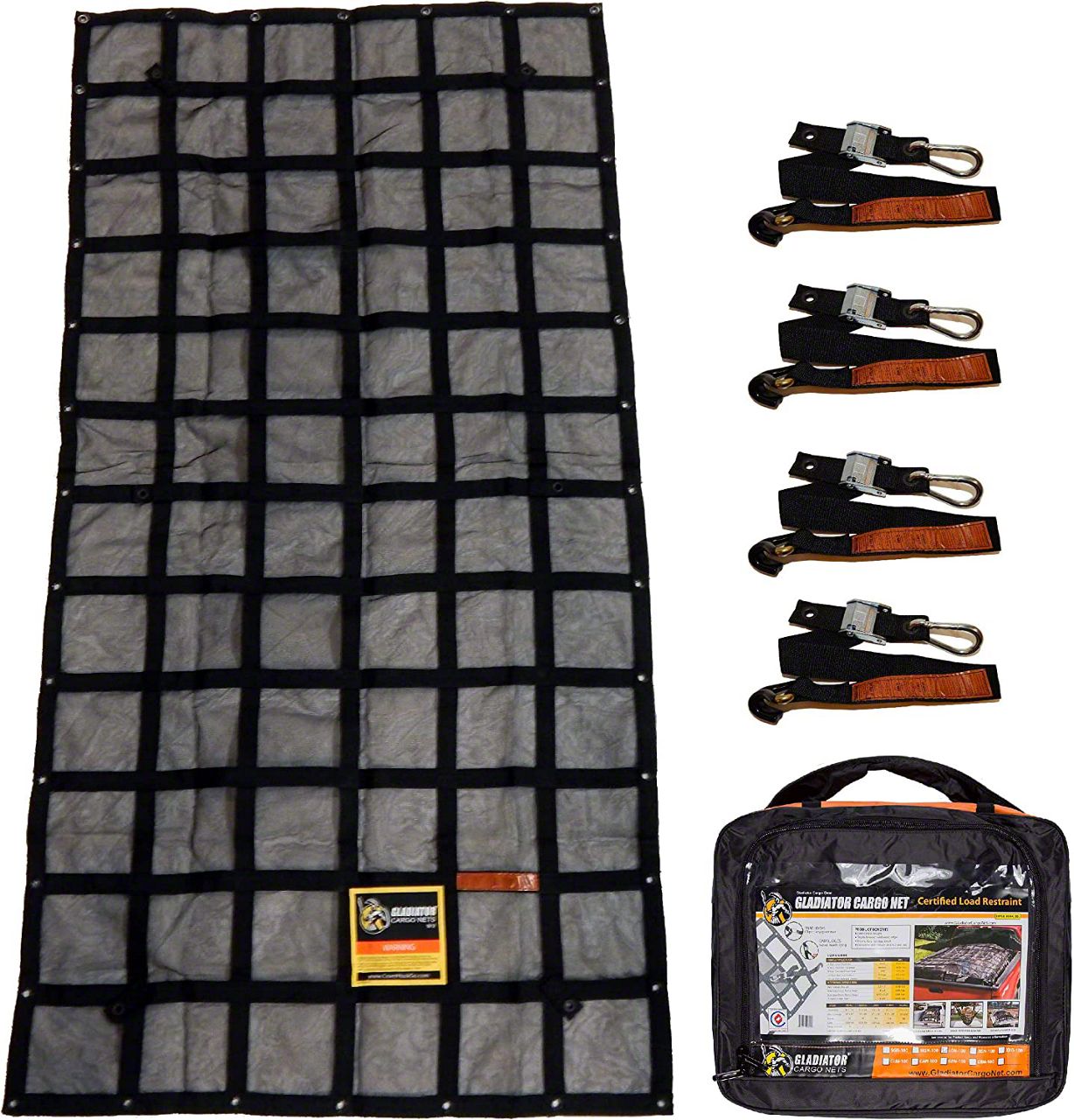 Gladiator Cargo Nets Tundra Utility Bed Net; 4Foot x 8Foot GUN100