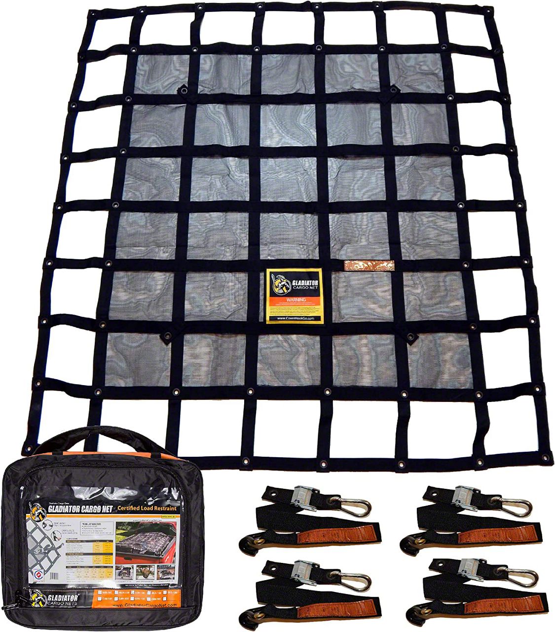 Gladiator Cargo Nets Tundra Utility Roof Rack Net; 4.75Foot x 5.25